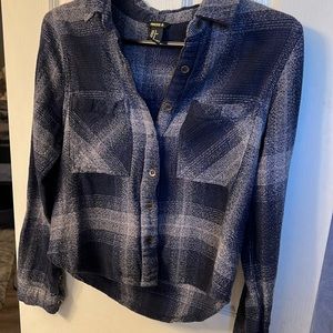 Super Cute Crop Denim Button Up